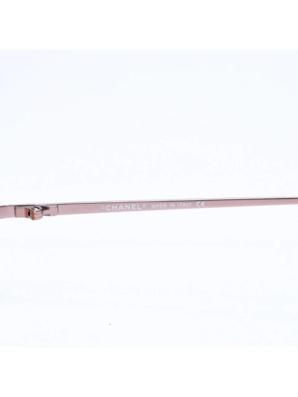 Chanel Rimless Sunglasses Side CC Logo Metal Orange 19 Eyewear